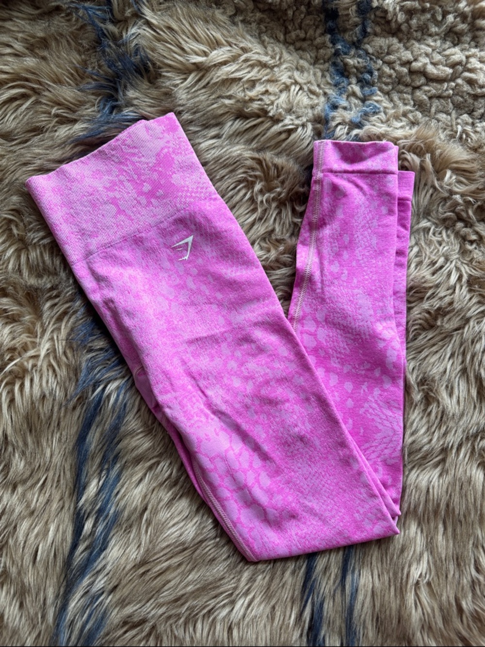 Gymshark Pink Adapt Animal Print Seamless Leggings